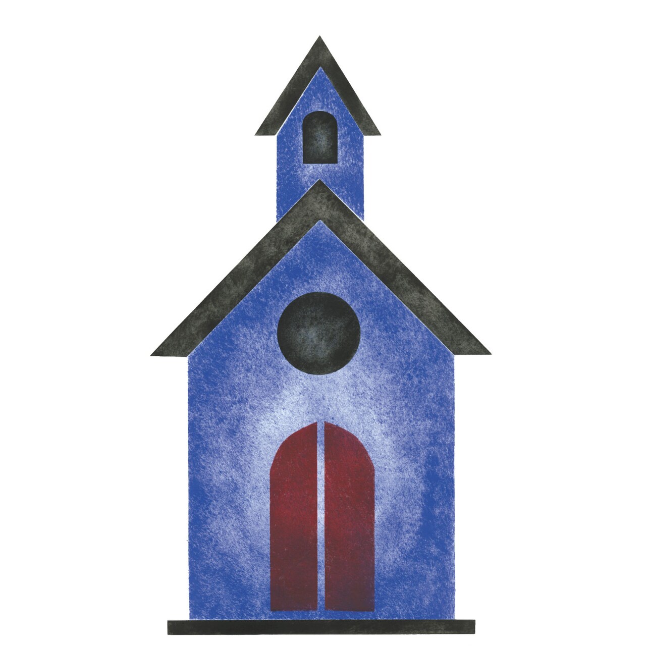 Church Birdhouse Wall Stencil | 1126 by Designer Stencils | Outdoor Stencils | Reusable Art Craft Stencils for Painting on Walls, Canvas, Wood | Reusable Plastic Paint Stencil for Home Makeover | Easy to Use & Clean Art Stencil